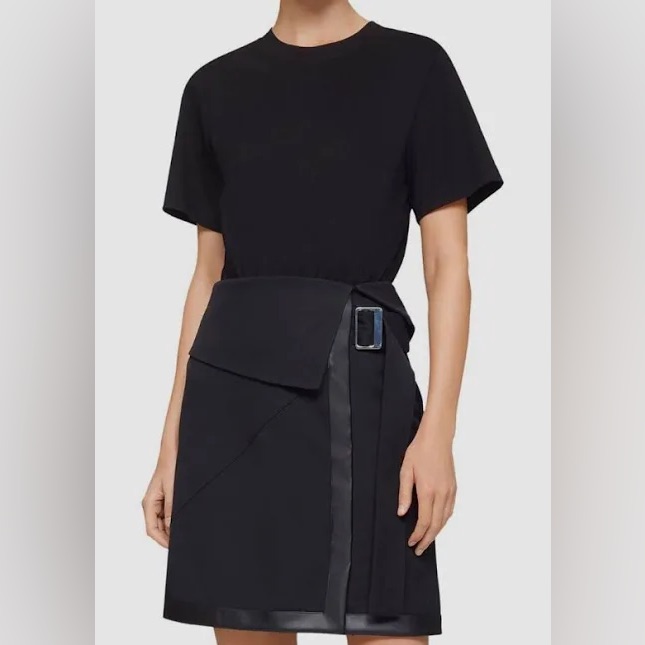 Nwt 3.1 Phillip Lim Viscose Twill T-Shirt Combo Dress